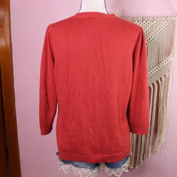Ann Taylor | Rabbit Hair Button Up Knit Cardigan Sweater XL - Picture 4 of 7
